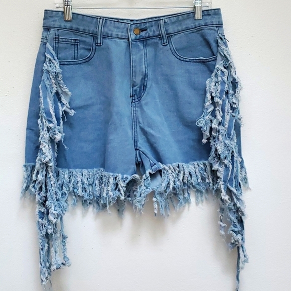 Palmer Heritage Fringed Denim Jeans Size XL - Picture 2 of 11